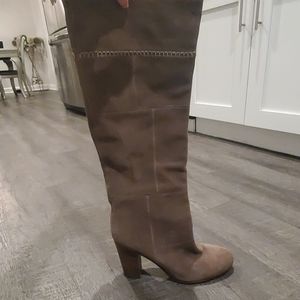 COACH knee high suede  boots